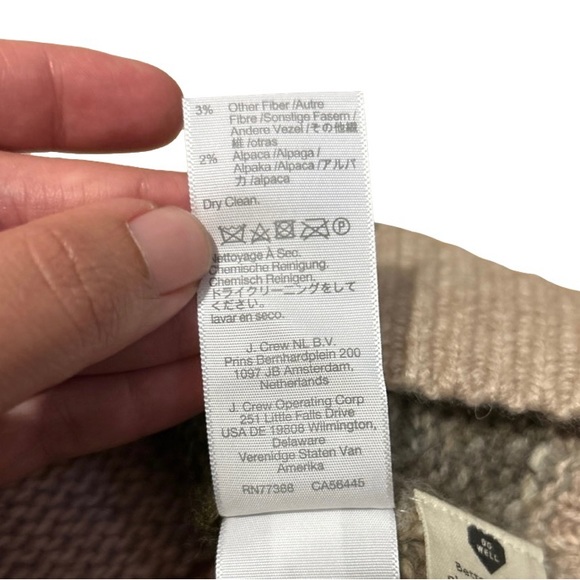 ✨SOLD✨ MADEWELL Deacon Cableknit Mockneck Sweater in Stripe - Size L NWT - Picture 15 of 16